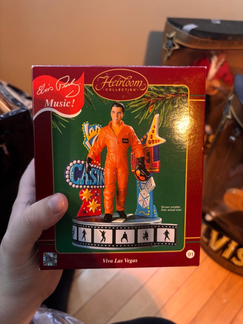 Elvis Presley Heirloom Collection "Viva Las Vegas" Ornament - Orange Outfit